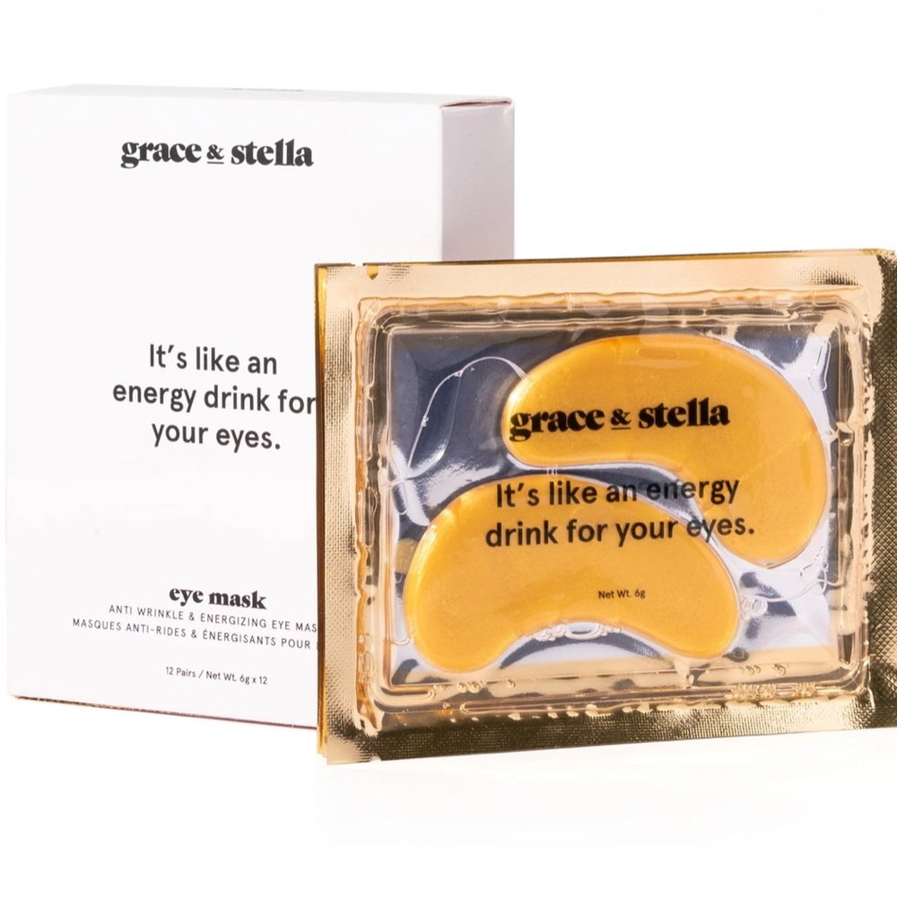 Grace & Stella Energy Drink Eye Mask - 12 Pairs